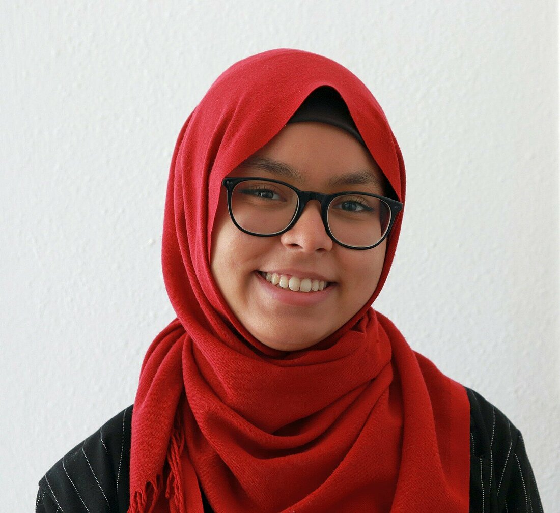 Die Spitzenkandidatin der Internationalen Liste - Houda Allioui. (Foto: Greta Stangner) Zu sehen ist Houda Alioui.