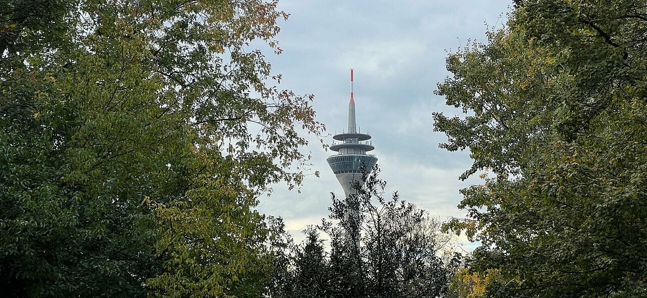 Der Rheinturm in Düsseldorf. (Foto: Valeska Ridzewski) Auf dem Bild ist der Rheinturm in Düsseldorf zu sehen..