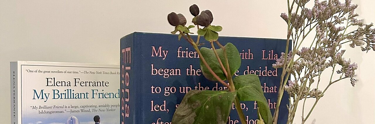 Bücheransicht Auf dem Bild sieht man Bücher von Elena Ferrante