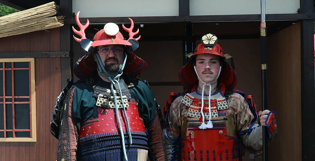 Mitglieder der Samurai-Gruppe Takeda in traditioneller Rüstung (Foto: Vivien Henning) Mitglieder der Samurai-Gruppe Takeda in traditioneller Rüstung (Foto: Vivien Henning)