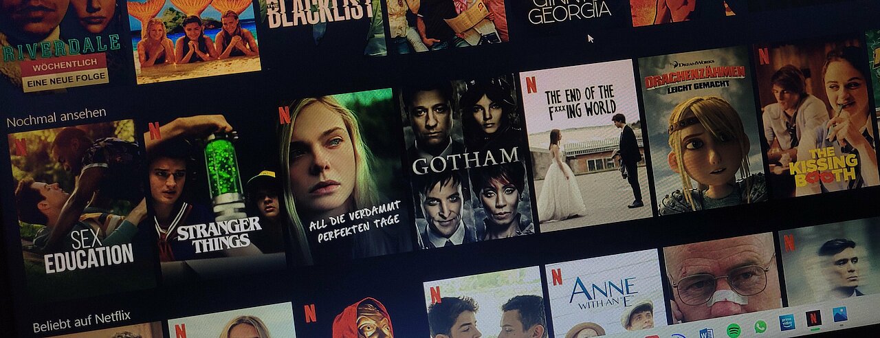 Netflix-Startmenü