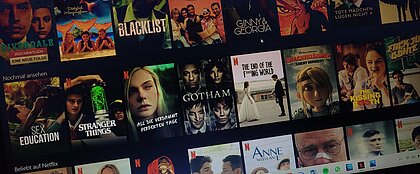 Netflix-Startmenü
