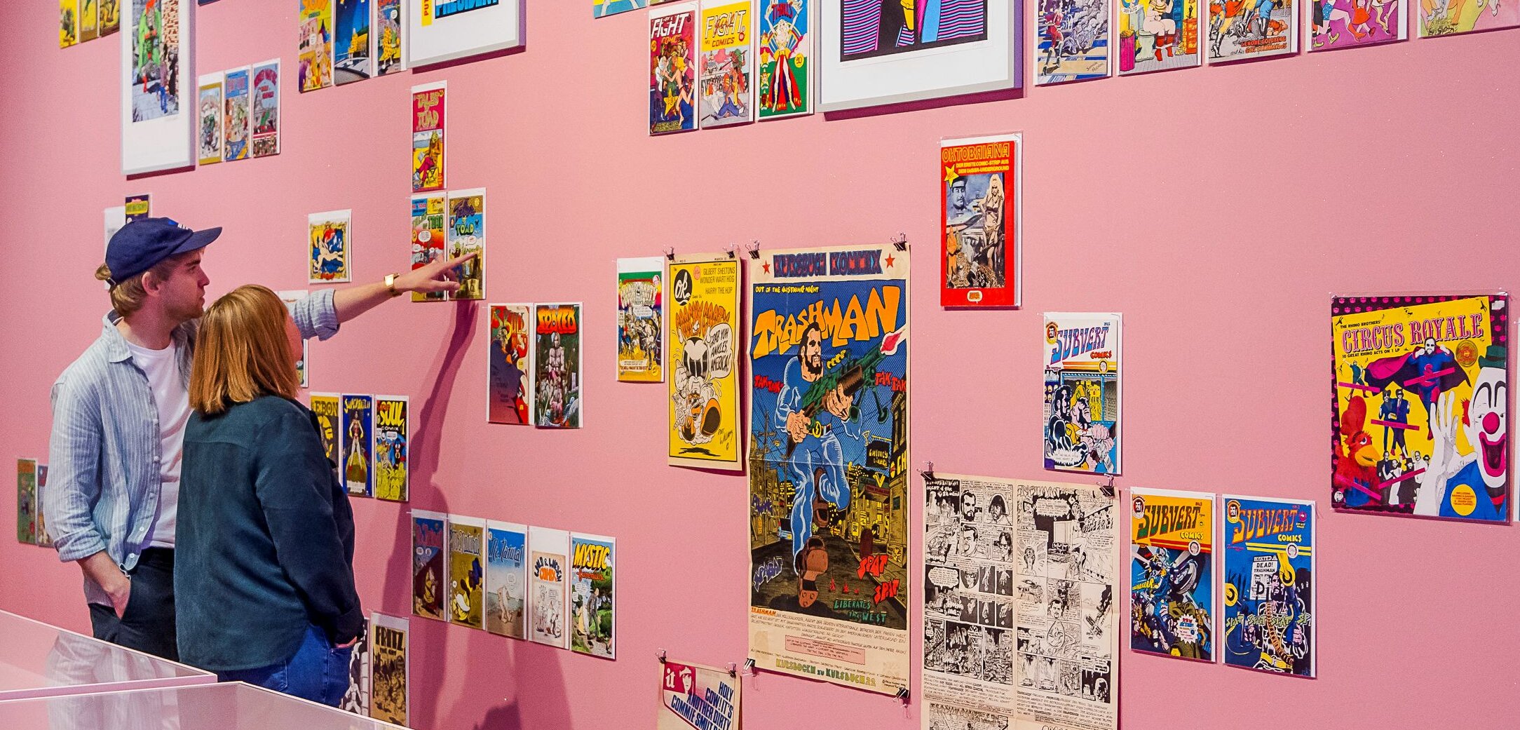 Blick in die Superheroes Ausstellung im NRW Forum. (Foto: Anne Orthen) Auf dem Foto ist ein Teil der Superheroes Ausstellung im NRW Forum zu sehen.