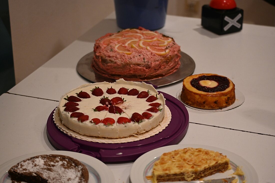 Auf dem Foto sieht man den Kuchen, der an der Jubiläumsfeier von cm3, gegessen werden konnte