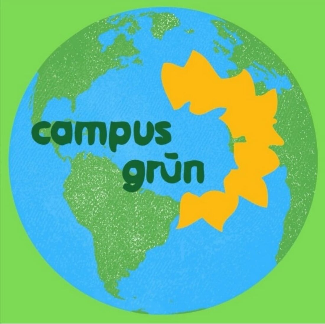 Man sieht das Logo von Campus Grün