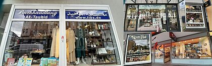 Auf dem Bild sieht man eine Collage von Lädenfassaden (Foto: Maren Wollmann)