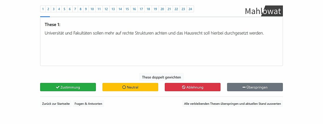 Auf dem Bild sieht man ein Bildschirmfoto von dem SP-Check mit einer Frage (Foto:SP -Check)