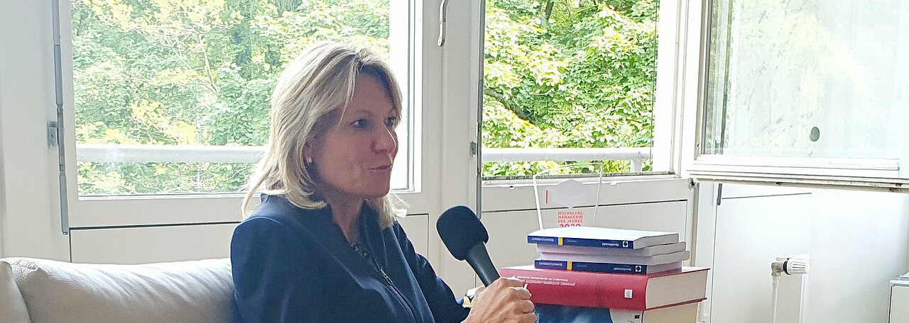 Die Rektorin der Heine-Uni, Prof. Dr. Anja Steinbeck Die Rektorin der Heine-Uni im Gespräch